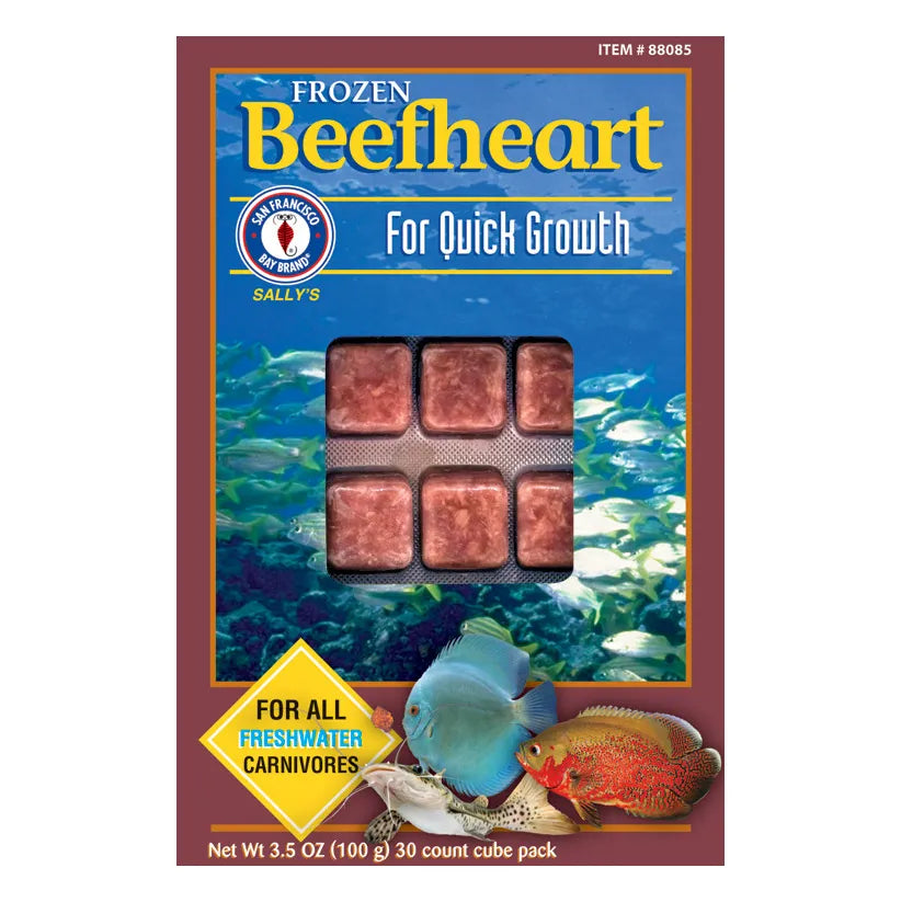 San Francisco Bay Brand - Frozen Food - Beefheart 30 cubs 3.5oz