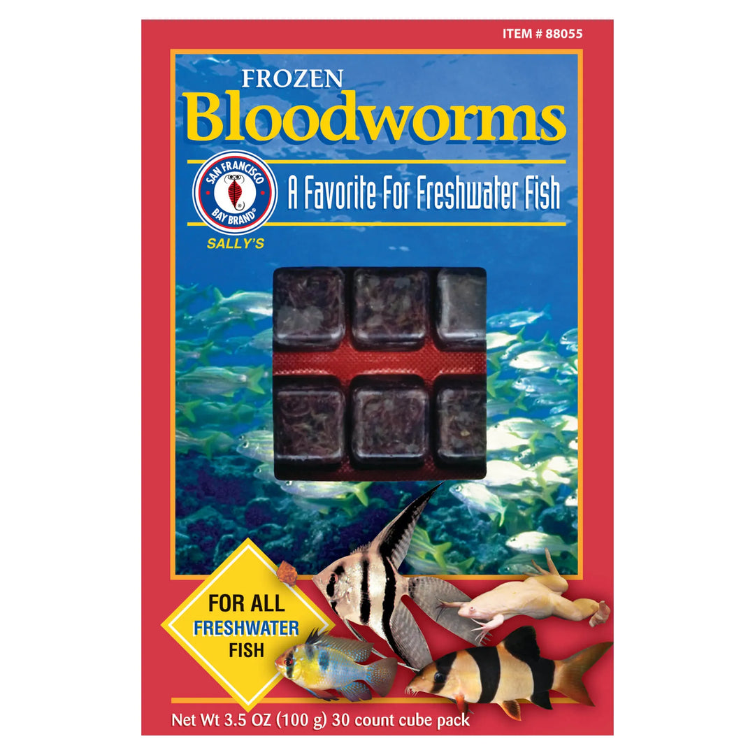 San Francisco Bay Brand - Frozen Food - Frozen Bloodworms 30 cubes 3.5oz